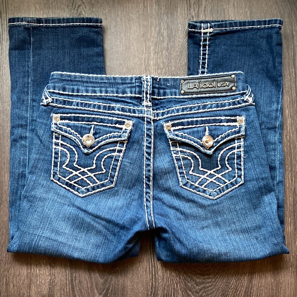 LA Idol Cropped Jeans. Sz. 7